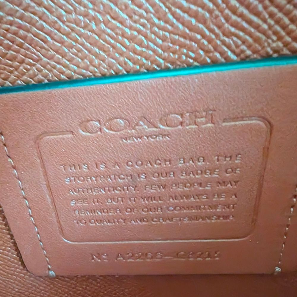 Coach 🌸 MOLLIE Floral Dreamy Land Print Leather Tote In Midnight - Picture 14 of 17